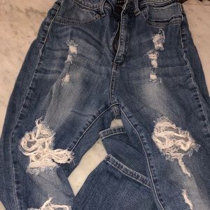 Cute high waist jeans